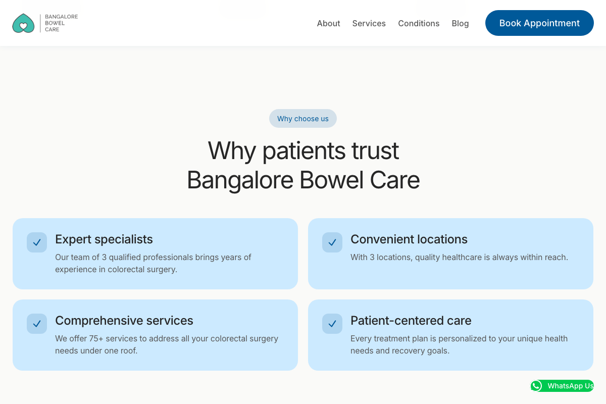 Clinic trust features with online booking